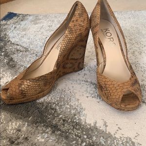 Michael Kors Snakeskin Pattern Wedges